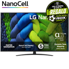 LG NanoCell AI NANO82 50NANO82A6B 50 pulg. Smart TV 4K UHD